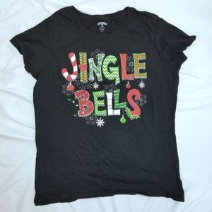 Black Jingle Bells Christmas Shirt